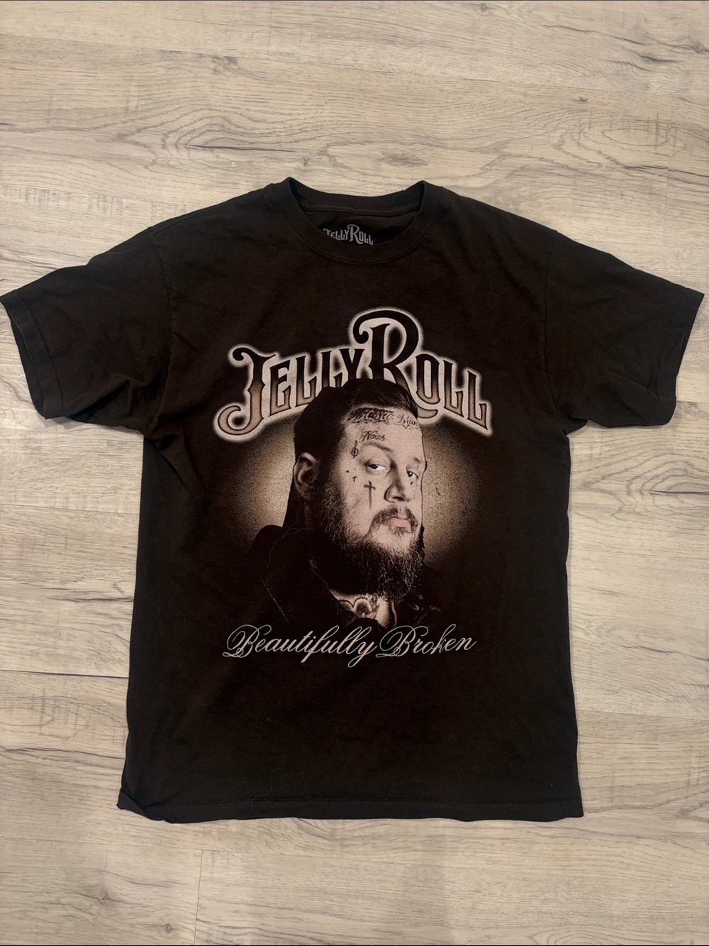 'Beautifully Broken' Black Graphic Tee - Men